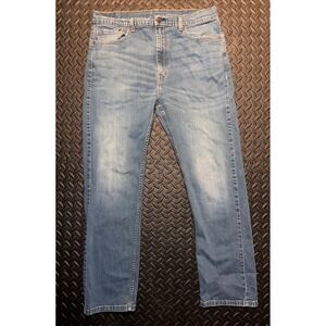 Levis 505 Regular Fit Mens Jeans Blue Medium Wash Denim W40 L32 Straight Leg